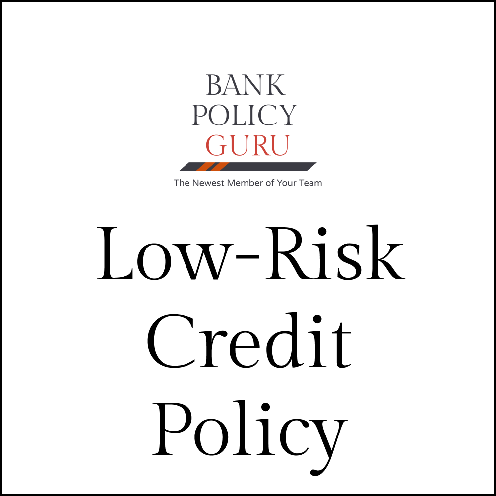 Low-Risk Credit Policy – 30 Pages – 6600 Words