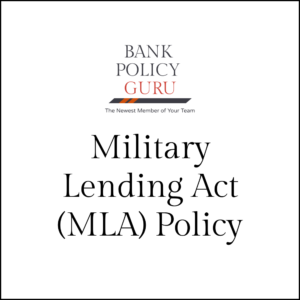 Military Lending Act (MLA) Policy