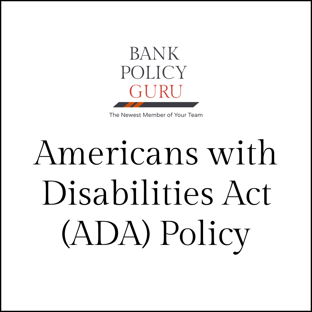 Americans with Disabilities Act (ADA) Policy – 7 Pages – 1300 Words